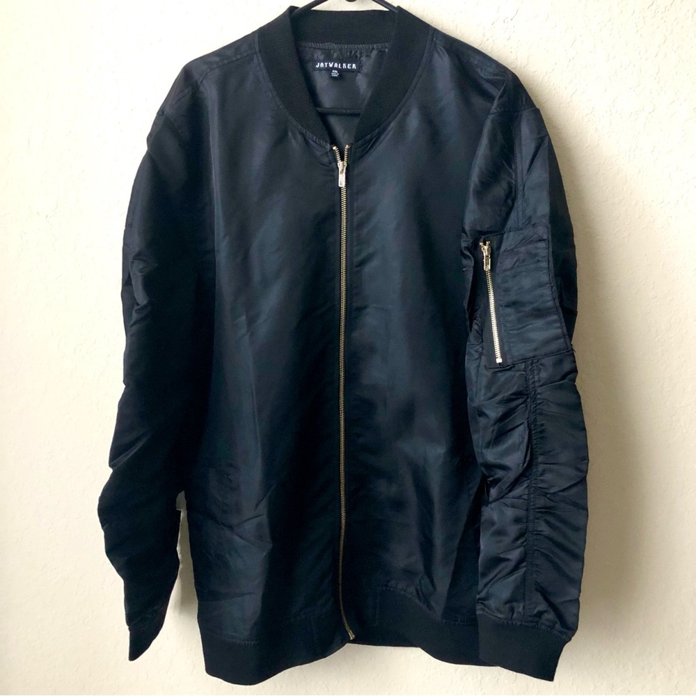 JAYWALKER - Bomber Jacket Lightweight Zip Up Midnight Black Men’s Size - XXL